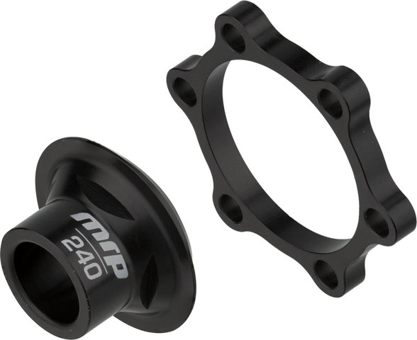 MRP Adaptateur Roue Avant Better Boost pour DT 240s OS 6 trous - black/RA 15 x 100 mm axe traversant