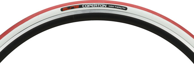 Elite Cubiertas Coperton Reifen para rodillos de entrenamiento - rojo / blanco/28 /25 /25-622