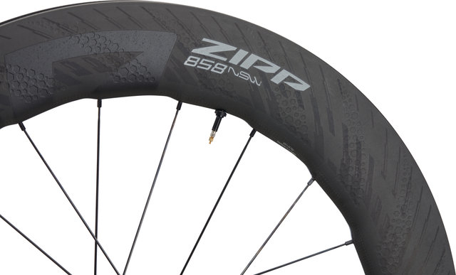 Zipp 858 NSW Carbon Tubeless Center Lock Disc Wheelset - black/142 mm/100 mm/28"/SRAM XDR/100 mm/SRAM XDR/100 mm/142 mm