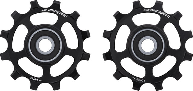 CeramicSpeed Coated SRAM AXS XPLR 12-speed Derailleur Pulleys - black/12 teeth