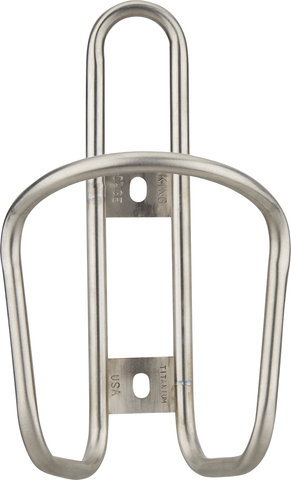 King Cage Flat Top Titan Flaschenhalter - silber