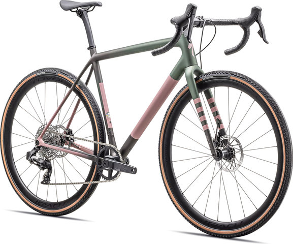 Specialized Crux Expert 28" Gravelbike - satin cypress metallic-doppio-dusky pink-champagne/28"/M