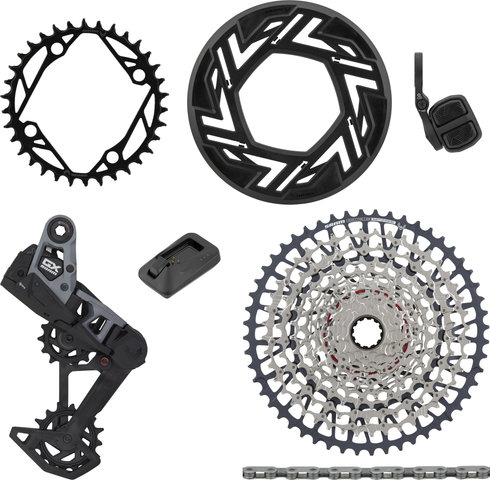 SRAM GX Eagle Transmission AXS 1x12-speed E-MTB Groupset - dark polar/none/none/SRAM XD/10-52/SRAM XD/without