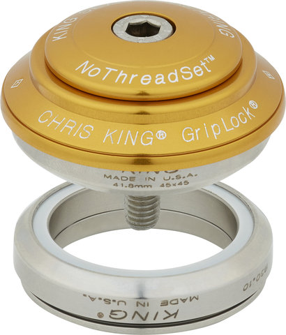 Chris King DropSet 4 IS42/28.6 - IS42/30 GripLock Headset - gold/1 1/8"/IS42/28,6 - IS42/30