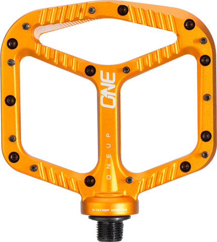 OneUp Components Aluminium Platform Pedals - orange/universal