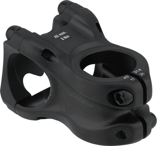 LEVELNINE Team AM MTB Stealth 31.8 Stem - black stealth/40 mm 6°