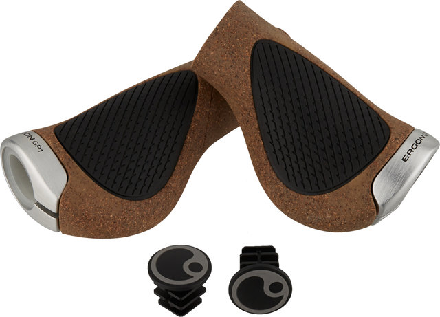 Ergon GP1 Evo Single Twistshift Handlebar Grips for Twist Shifters One-Sided - brown-black