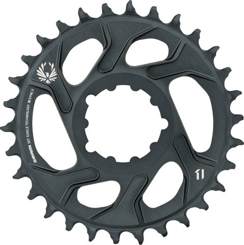 SRAM Chainring X-Sync 2 Direct Mount 6 mm for X01/XX1/GX Eagle - lunar grey/30 