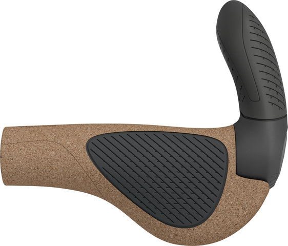 Ergon Empuñaduras de manillar GP3 Evo Bio-Cork - black-grey/L