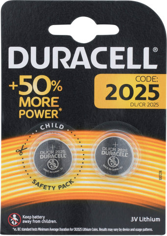 Duracell Pila de litio CR2025 - 2 unidades - universal