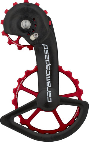 CeramicSpeed OSPW X Coated Derailleur Pulley System for Shimano GRX 2x11-speed - red/13 teeth (guide pulley), 19 teeth (tension pulley)