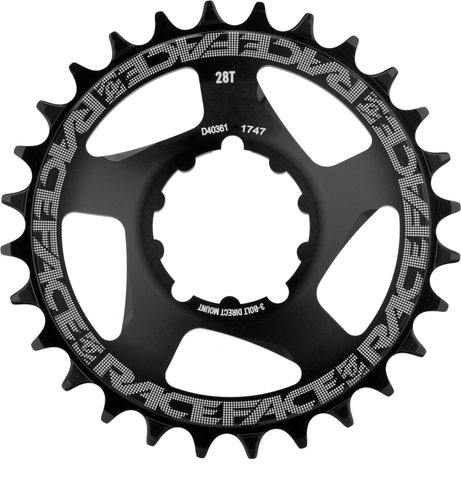 Race Face Narrow Wide Chainring Direct Mount for SRAM, 10-/11-/12-speed - black/28 