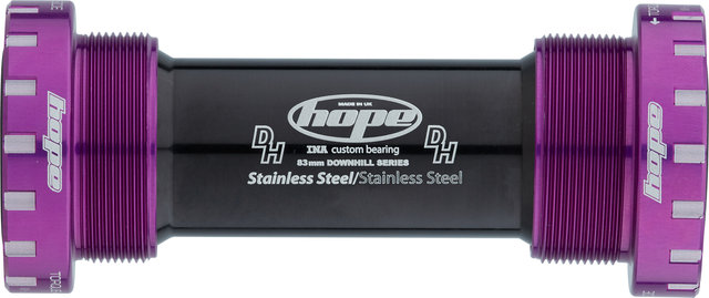 Hope Stainless Steel MTB Bottom Bracket - purple/BSA 83