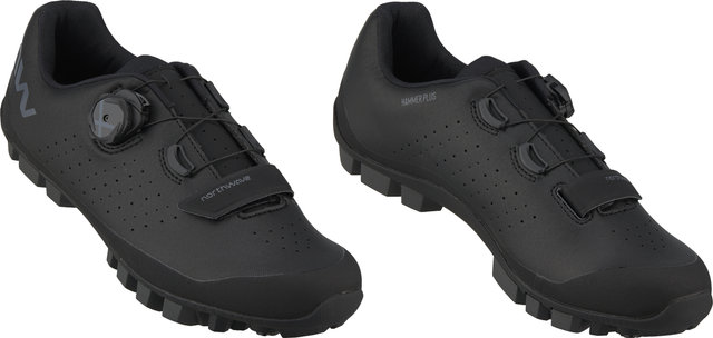 Northwave Hammer Plus Wide MTB Shoes - black-dark grey/42