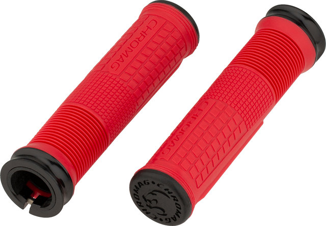 Chromag Format Lock On Handlebar Grips - red/133 mm