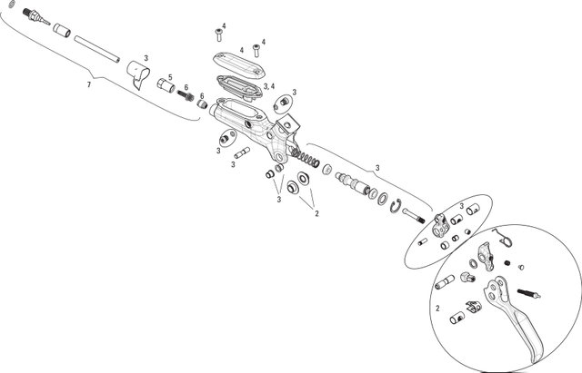 SRAM Pièces Détachées pour Levier de Frein Guide RS (B1) (2017-2018) - 2/noir