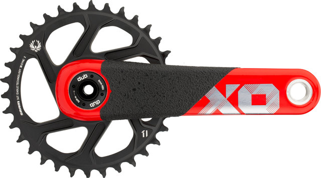 SRAM Set de Pédalier en Carbone X01 DH DUB Direct Mount 11 vitesses - red/165,0 mm