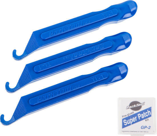 ParkTool Palanca de neumáticos y parches autoadhesivos TR-1 - azul