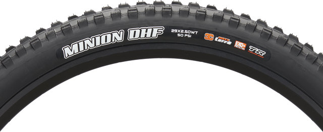 Maxxis Minion DHF 3C MaxxTerra EXO+ WT TR 29" Faltreifen - schwarz/29 "/63 mm/63-622/2.5 "