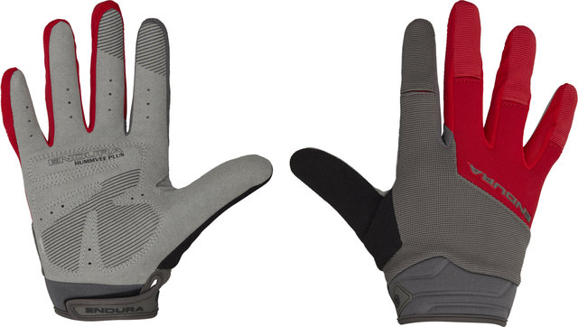 Endura Hummvee Plus II Ganzfinger-Handschuhe - red/M