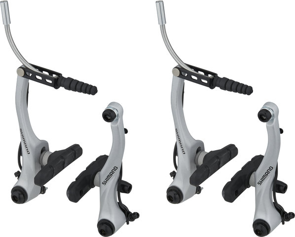 Shimano Set de frenos de llanta BR-T4000 d+t V-Brake - plata/Set