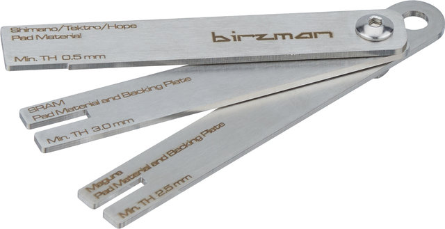 Birzman Brake Pad Wear Indicator Verschleißlehre für Bremsbeläge - silber