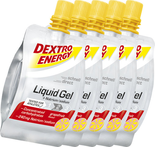 Dextro Energy Liquid Gel - 5 pieces - grapefruit-sodium/300 ml