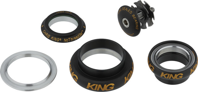 Chris King NoThreadSet EC34/28,6 - EC44/40 GripLock Steuersatz - two tone-black-gold/EC34/28,6 - EC44/40