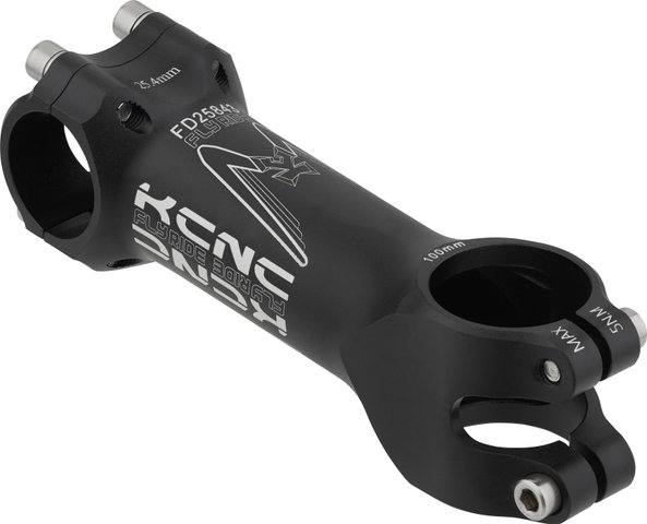 KCNC Fly Ride Stem 25.4 mm 5° - black-silver/+5°/-5° (FlipFlop)/100 mm