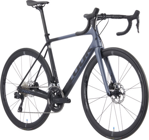 Look 785 Huez Disc 105 Di2 R38D Carbon Road Bike - metallic grey blue satin/28"/M