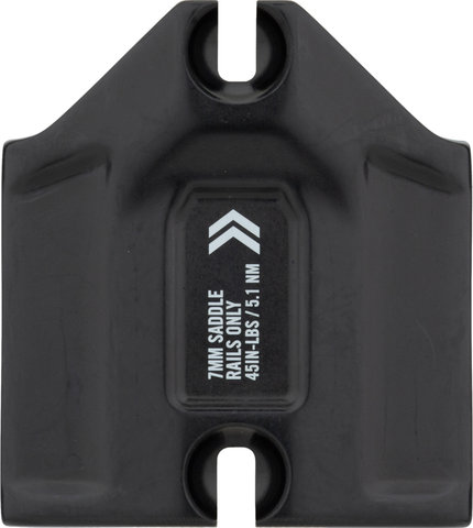 Fox Racing Shox Top Saddle Clamp Plate for Transfer as of 2021 Model - black/round