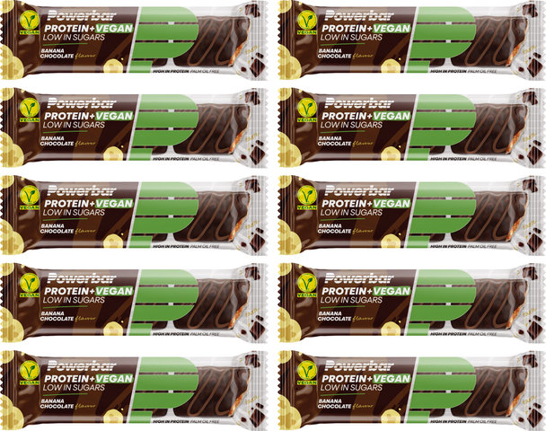 Powerbar Barre protéinée faible en sucre vegan - 10 pièces - banana chocolate