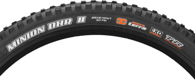 Maxxis Minion DHR II 3C MaxxTerra EXO WT TR 29" Folding Tyre - black/29 /61 mm/61-622/2.4 