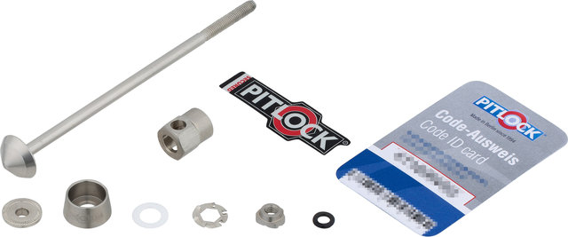 Pitlock Sicherung Set 04 Vorderrad - silber/119 mm