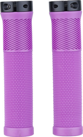 OneUp Components Puños de manillar delgados con bloqueo - purple/138 mm