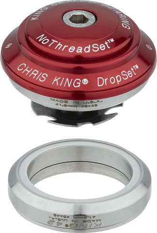 Chris King DropSet 4 IS42/28.6 - IS42/30 GripLock Headset - red/1 1/8"/IS42/28,6 - IS42/30