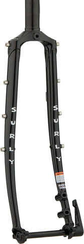 Surly Rigid fork - black/1 1/8"/28"/100 mm/12 mm Thru Axle