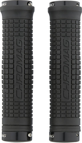 Chromag Squarewave XL Lock On puños para manillar - black-black/146 mm