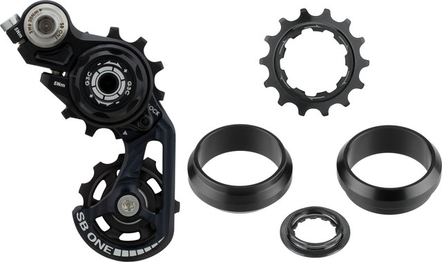 SB ONE G3C eco Singlespeed DH Drivetrain - black/14 tooth