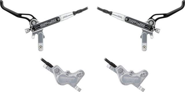 Trickstuff Direttissima Front+Rear Disc Brake Set - silver-black/Set/Flip-Flop (non-side-specific)