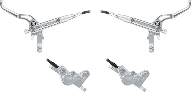 Trickstuff Direttissima Front+Rear Disc Brake Set - silver-silver/Set/Flip-Flop (non-side-specific)