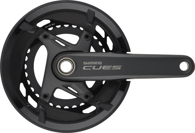 Shimano CUES Crankset FC-U6010-2 Hollowtech II w/ Chain Guard - black/175,0 mm