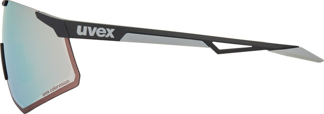 uvex pace perform S CV Sportbrille - black matt/serious silver