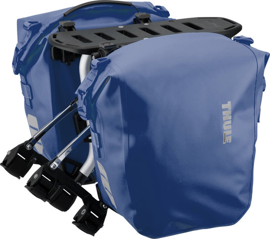 Thule Tour Rack Gepäckträger + Shield Pannier S Fahrradtaschen - blue