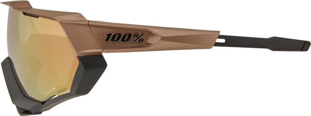 100% Speedtrap Hiper Sports Glasses - matte copper chromium-black/hiper copper mirror