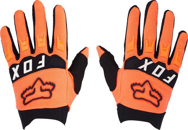 Fox Head Youth Dirtpaw Full Finger Gloves - fluorescent orange/M