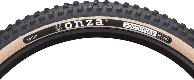 Onza Porcupine TRC MC60 Skinwall 29+ Faltreifen - schwarz-braun/29 "/66 mm/66-622/2.6 "