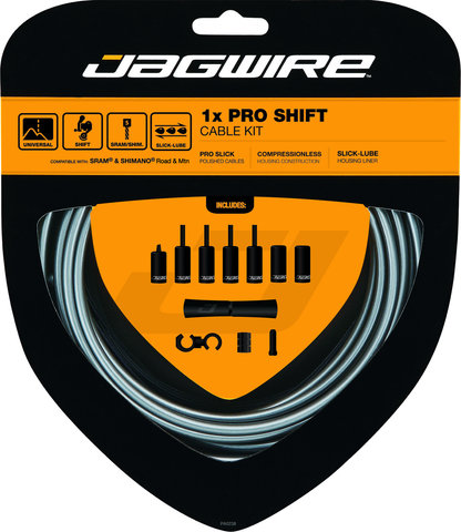 Jagwire 1X Pro Schaltzugset - ice gray