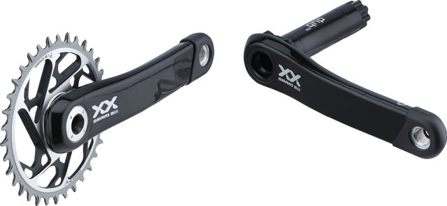 SRAM XX SL Eagle Transmission T-Type DUB DM 12-fach Carbon Kurbelgarnitur - black/175,0 mm