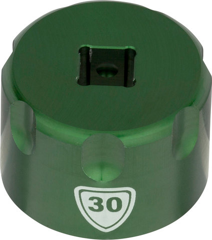 Abbey Bike Tools Suspension Top Cap Socket Attachment - green/30 mm